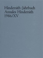 Frankfurt/Main Hindemith-Institut - Hindemith-Jahrbuch. Bd.15/1986
