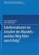Bullinger, Bullinger, Hans-Jörg Bullinger, Hans-Jürge Warnecke, Hans-Jürgen Warnecke - Fabrikstrukturen im Zeitalter des Wandels - welcher Weg führt zum Erfolg?