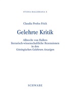 Claudia Frick, Claudia Profos Frick, Claudia Profos Frick - Studia Halleriana / Gelehrte Kritik