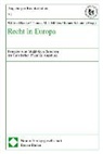Wilfried Bottke, Thomas M. J. Möllers, Thomas M.J. Möllers, Reiner Schmidt - Recht in Europa