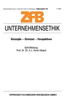 Horst Albach - Unternehmensethik
