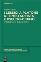 Stefano Valente - I lessici a Platone di Timeo Sofista e Pseudo-Didimo