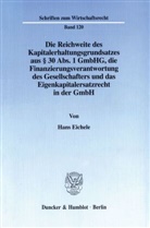 Hans Eichele - Die Reichweite des Kapitalerhaltungsgrundsatzes aus § 30 Abs. 1 GmbHG, die Finanzierungsverantwortung des Gesellschafters und das Eigenkapitalersatzrecht in der GmbH.