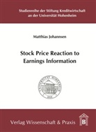 Matthias Johannsen - Stock Price Reaction to Earnings Information.