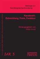 Peter Ernst - Kanzleistil: Entwicklung, Form, Funktion