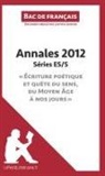 Laetitia Saintes, Lepetitlitteraire, Laetitia Saintes - Bac de français 2012 - Annales Série ES/S (Corrigé)