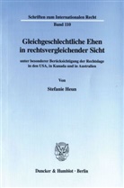 Stefanie Heun - Gleichgeschlechtliche Ehen in rechtsvergleichender Sicht