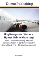 Marti Keller, Martin Keller - Fluglärmgesetz. Was u.a. Sigmar Gabriel dazu sagt