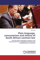 Esti Louw - Plain language, consumerism and reform of South African contract law