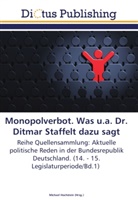 Michae Hochstein, Michael Hochstein - Monopolverbot. Was u.a. Dr. Ditmar Staffelt dazu sagt