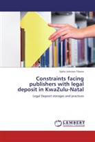Sipho Johnson Tibane - Constraints facing publishers with legal deposit in KwaZulu-Natal