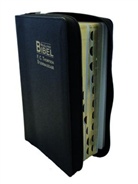 Bibelausgaben: Neue Lutherbibel, F.C. Thompson Studienausgabe, m. Reißverschluss, Lederfaserstoff Cromwell schwarz