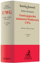 B, Adolf Baumbach, Joachim Bornkamm, Joachim (Dr. Dr. Bornkamm, Helmut Köhler, Helmut (Dr. Köhler - Gesetz gegen den unlauteren Wettbewerb (UWG)