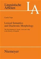 Carola Trips - Lexical Semantics and Diachronic Morphology