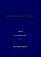 Simon Benedikt Wachter - Optimising the continuous final mixing of rubber compounds