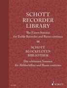 Elisabeth Kretschmann - Schott Recorder Library. Schott Blockflöten-Bibliothek, Die schönsten Sonaten für Altblockflöte und Basso continuo, Partitur und Stimme