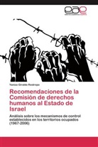 Yaniza Giraldo Restrepo - Recomendaciones de la Comisión de derechos humanos al Estado de Israel