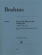 Johannes Brahms, Johannes Behr, Egon Voss - Johannes Brahms - Violoncellosonate e-moll op. 38