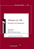 Thomas Adam, Manuel Frey, Rupert Graf Strachwitz, Rupert Strachwitz, Rupert Graf Strachwitz - Stiftungen seit 1800