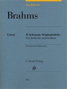 Johannes Brahms, Sylvia Hewig-Tröscher - Johannes Brahms - Am Klavier - 15 bekannte Originalstücke