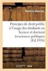 Maurice Hauriou, Hauriou-M - Principes de droit public a l