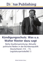Michae Hochstein, Michael Hochstein - Kündigungsschutz. Was u.a. Walter Riester dazu sagt