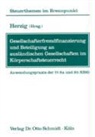 Norbert Herzig - Gesellschafterfremdfinanzierung und Beteiligung an ausländischen Gesellschaften im Körperschaftsteuerrecht