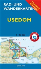 Rad- und Wanderkarten: Rad- und Wanderkarten-Set: Usedom; .