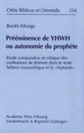 Godefroid Bambi Kilunga, Godefroid Bambi Kulunga - Prééminence de YHWH ou autonomie du prophète