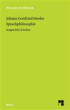 Johann G. von Herder, Johann Gottfried Herder, Eric Heintel, Erich Heintel - Sprachphilosophie
