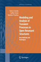 Yuriy Sirenko, Yuriy K Sirenko, Yuriy K. Sirenko, Staffan Strom, Staffa Ström, Staffan Ström... - Modeling and Analysis of Transient Processes in Open Resonant Structures
