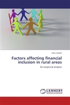 Anto Joseph - Factors affecting financial inclusion in rural areas