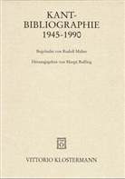 Rudolf Malter, Margit Ruffing - Kant-Bibliographie 1945-1990