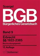 Hans Th. Soergel - Bürgerliches Gesetzbuch, Kommentar, 12. Aufl., 10 Bde. in Tl.-Bdn. - Bd.9: Erbrecht