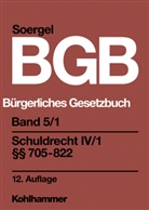 Hans Th. Soergel - Kommentar zum Bürgerlichen Gesetzbuch - 5/1: Schuldrecht. Tl.4/1
