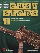 Jaap Kastelein - Easy Steps für Altsaxophon, m. 2 Audio-CDs + CD-ROM. Vol.1