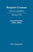 Benjamin Constant, Pau Delbouille, Paul Delbouille, Kloocke, Kloocke, Kurt Kloocke - Oeuvres complètes - Série OEuvres. VII: Journal intime (1811--1816) - Carnet - Livres de depenses