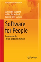 Achi Botzenhardt, Achim Botzenhardt, Alexander Mädche, Alexander Maedche, Ludwig Neer - Software for People