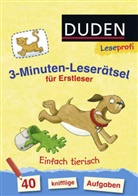 Sophia Marzolff, Susanna Moll, Martina Badstuber - 3-Minuten-Leserätsel für Erstleser: Einfach tierisch