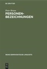 Peter Braun - Personenbezeichnungen