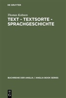 Thomas Kohnen - Text, Textsorte, Sprachgeschichte