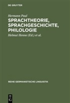 Hermann Paul, Helmu Henne, Helmut Henne, Kilian, Kilian, Jörg Kilian - Hermann Paul: Sprachtheorie, Sprachgeschichte, Philologie