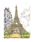 Galison, Paris Eiffel Tower Handmade Journal Galison - Paris Eiffel Tower Handmade Journal