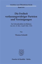 Thomas Schmidt - Die Freiheit verfassungswidriger Parteien und Vereinigungen.
