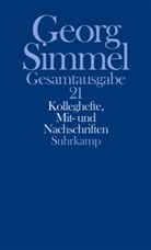 Georg Simmel, Heinz-Jürgen Dahme, Angel Rammstedt, Angela Rammstedt, Otthein Rammstedt, Rol... - Gesamtausgabe - 21: Kolleghefte, Mit- und Nachschriften