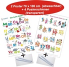 Helga Momm, E&amp;Z-Verlag GmbH - Das bunte Kinder-ABC + Meine tierischen Zahlen von 1-20 + Posterschienen, m. 2 Beilage, m. 4 Beilage