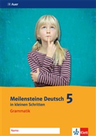 Hagen (Dr.) Hirschmann - Meilensteine Deutsch in kleinen Schritten: Meilensteine Deutsch in kleinen Schritten 5. Grammatik - Ausgabe ab 2016