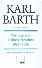 Karl Barth, Anton Drewes, Holger Finze, Finze-Michaelsen Holger, Hinrich Stoevesandt - Gesamtausgabe - 19: Vorträge und kleinere Arbeiten 1922-1925