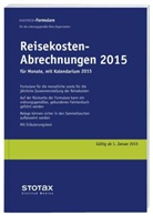 Reisekosten-Abrechnungen: Für Monate, mit Kalendarium 2015