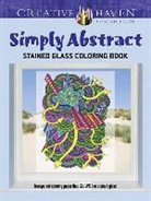 Jessica Mazurkiewicz - Creative Haven Simply Abstract Stained Glass Coloring Book